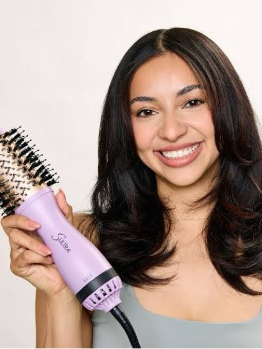 Sultra Compact Blowout Brush Blow Dry Hair Straighten in Lilac Color - NIB - Picture 8 of 8